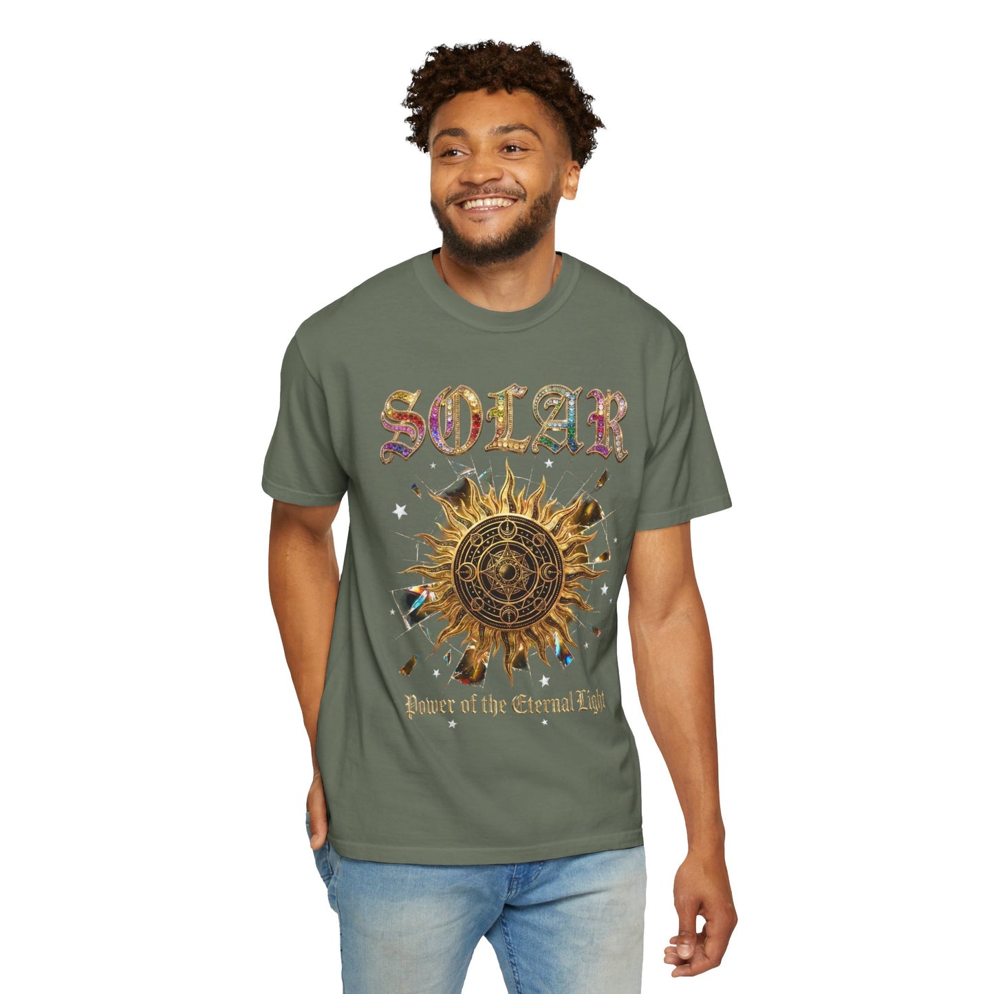 Solar Sun Graphic T-Shirt — "Power of the Eternal Light"