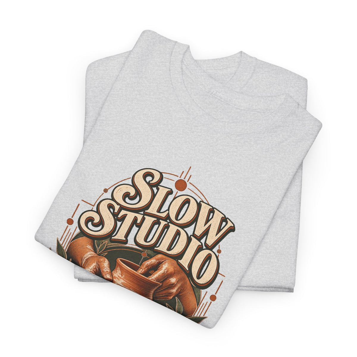 Slow Studio Pottery Wheel Graphic Tee | Good Things Take Shape | Gildan 5000