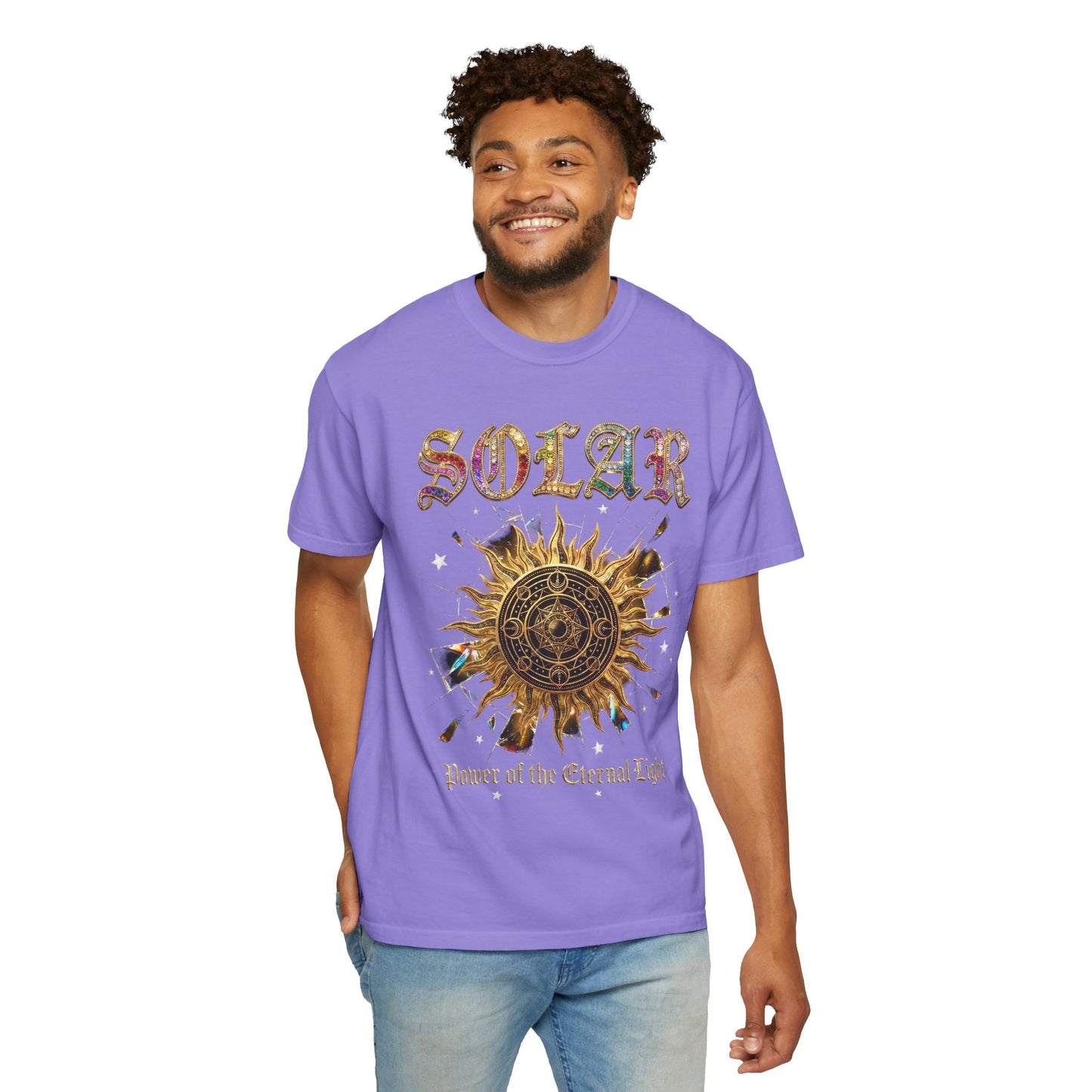Solar Sun Graphic T-Shirt — "Power of the Eternal Light"