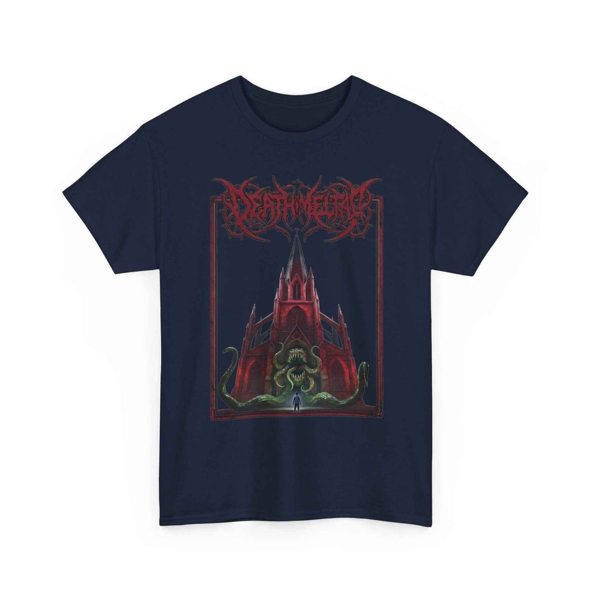 Eldritch Cathedral Tentacle Graphic T-Shirt - Heavy Cotton