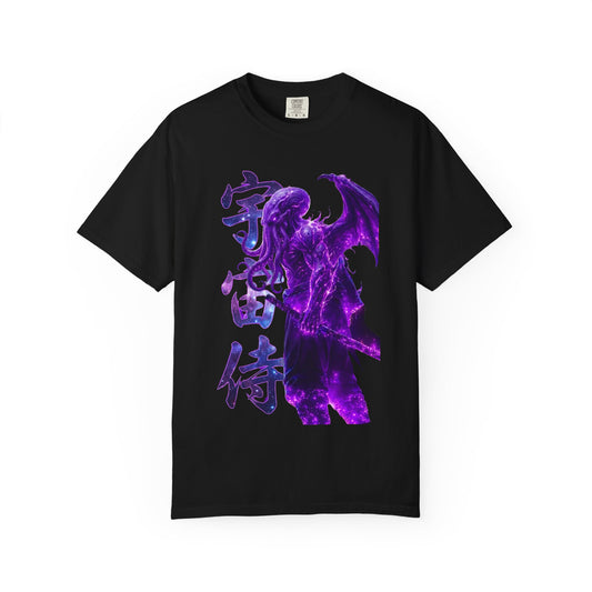 Purple Galaxy Monster Shirt Japanese Aesthetic T Shirt Cosmic Horror Graphic Tee Harajuku Streetwear Comfort Colors 1717 Apparel