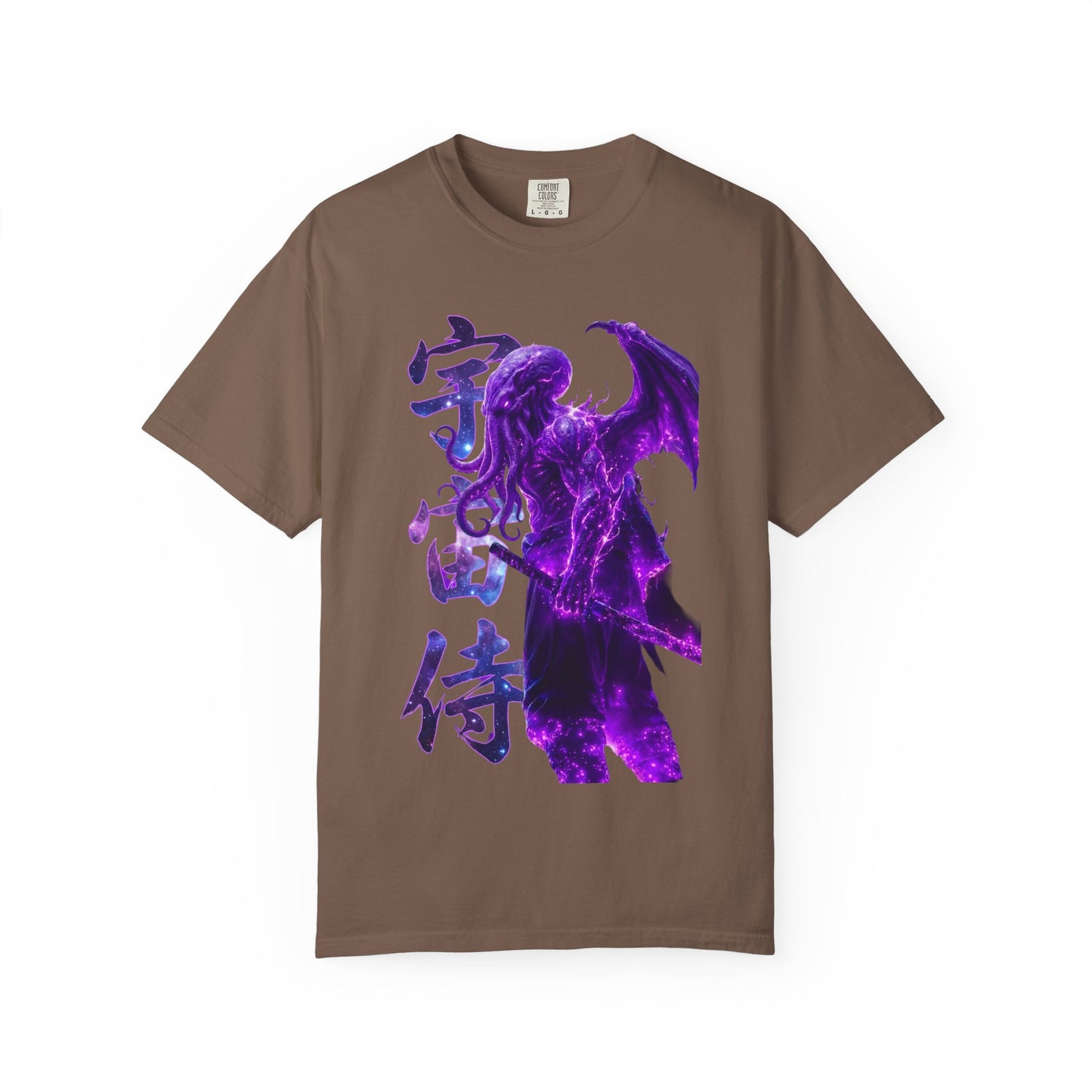 Purple Galaxy Monster Shirt Japanese Aesthetic T Shirt Cosmic Horror Graphic Tee Harajuku Streetwear Comfort Colors 1717 Apparel