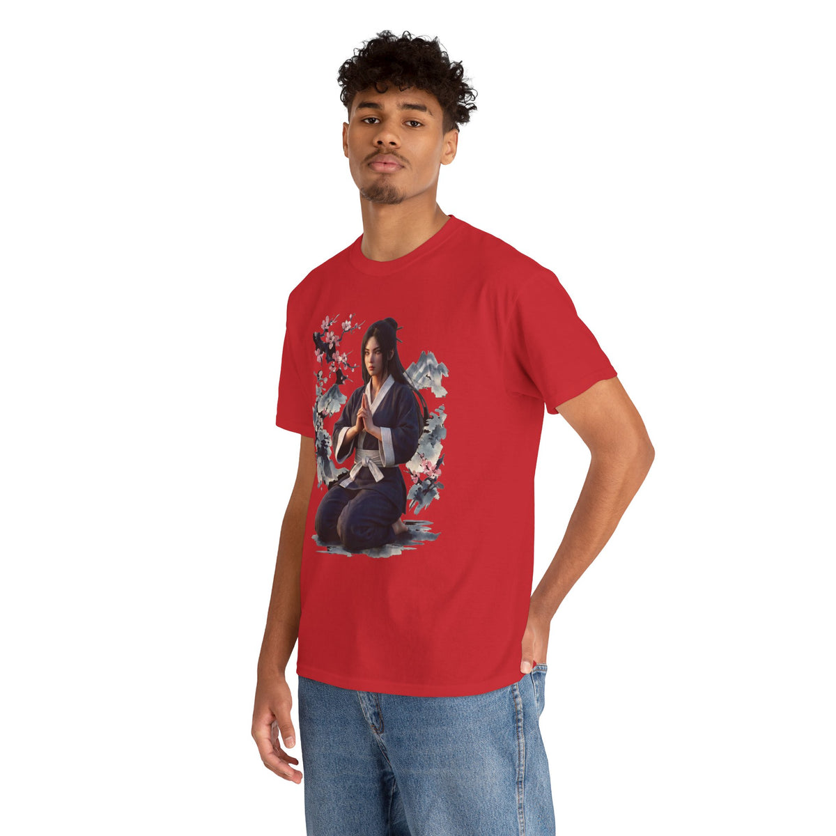Japanese Aesthetic Kunoichi Sakura Graphic T-Shirt Anime