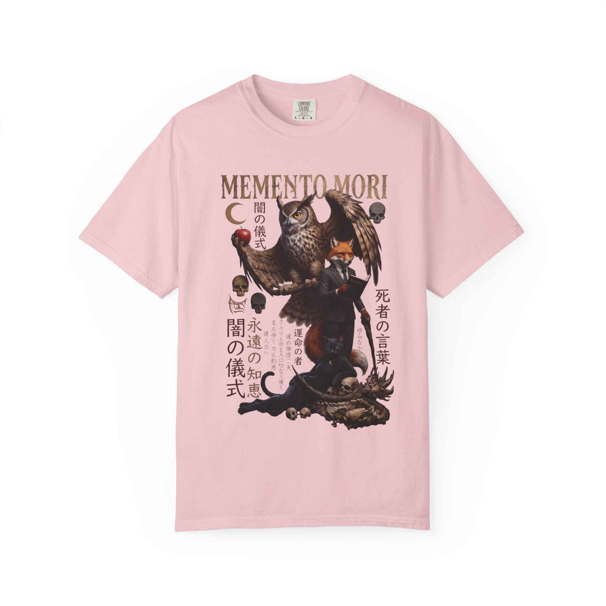 Memento Mori Graphic Tee: Gothic Celestial & Japanese Manga Unisex
