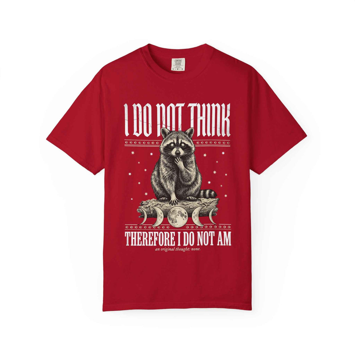 Camiseta Vintage Ironic Raccoon Meme - Graphic Tee para Hombre y Mujer