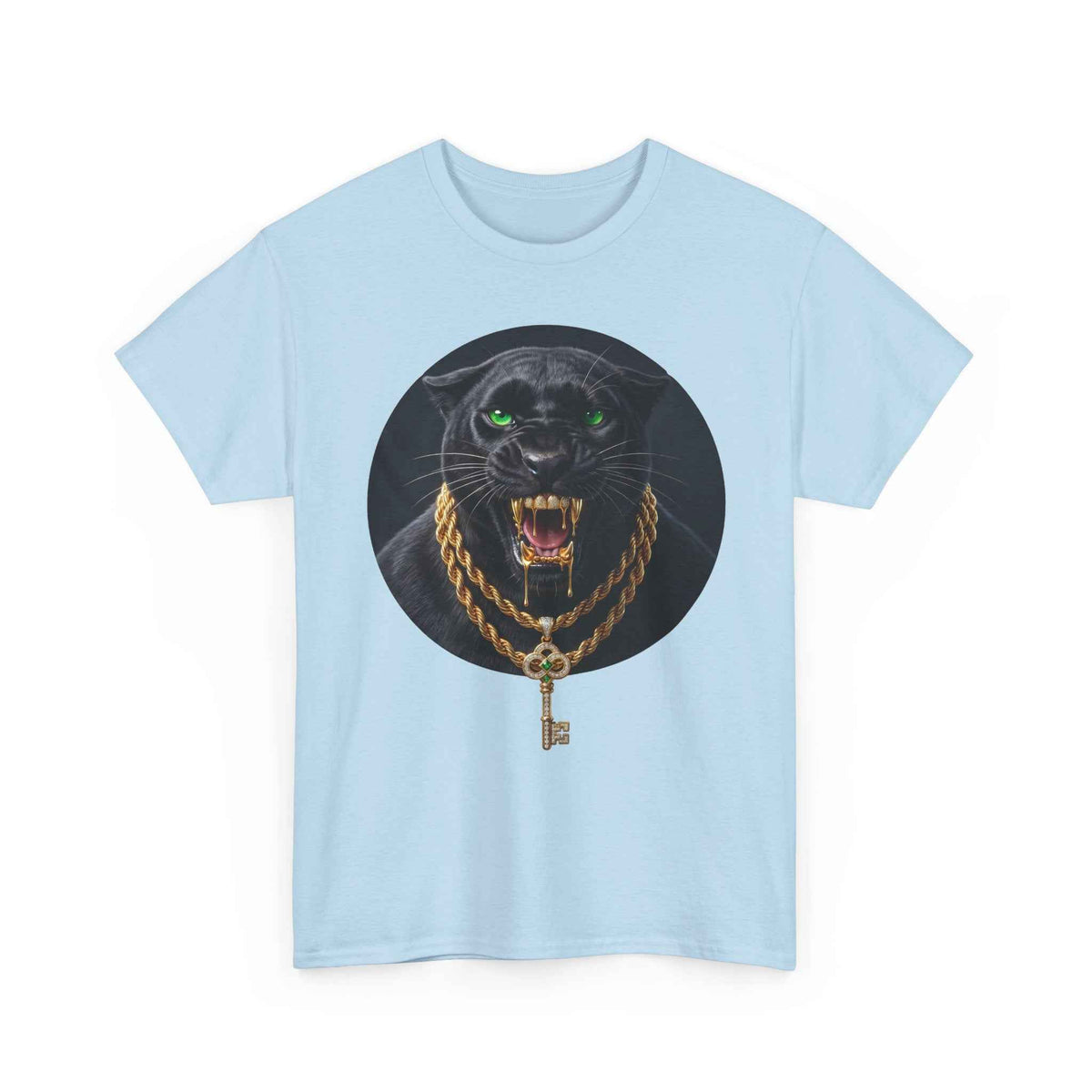 White Iced Out Panther Graphic Tee - Premium Heavy Cotton Streetwear
