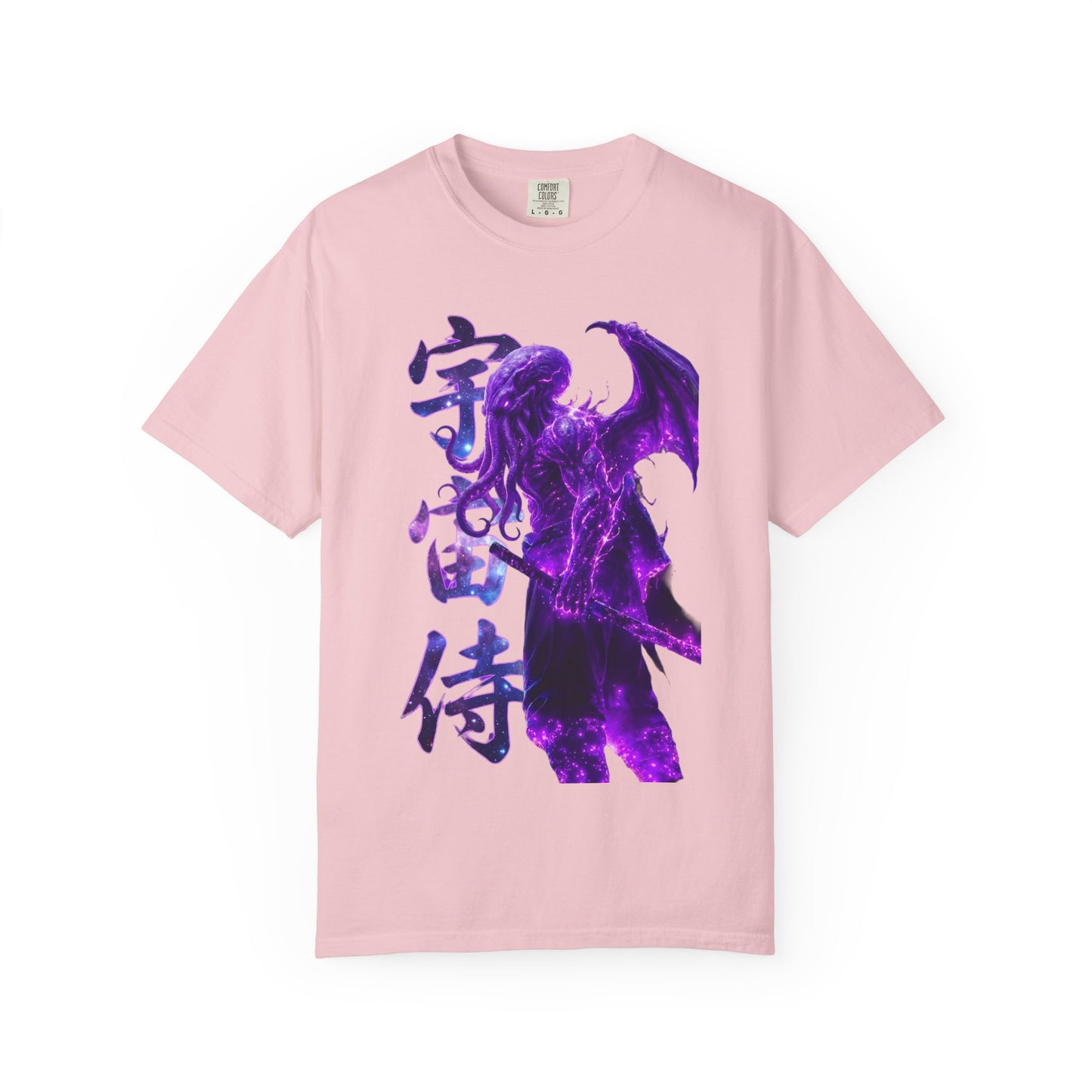 Purple Galaxy Monster Shirt Japanese Aesthetic T Shirt Cosmic Horror Graphic Tee Harajuku Streetwear Comfort Colors 1717 Apparel