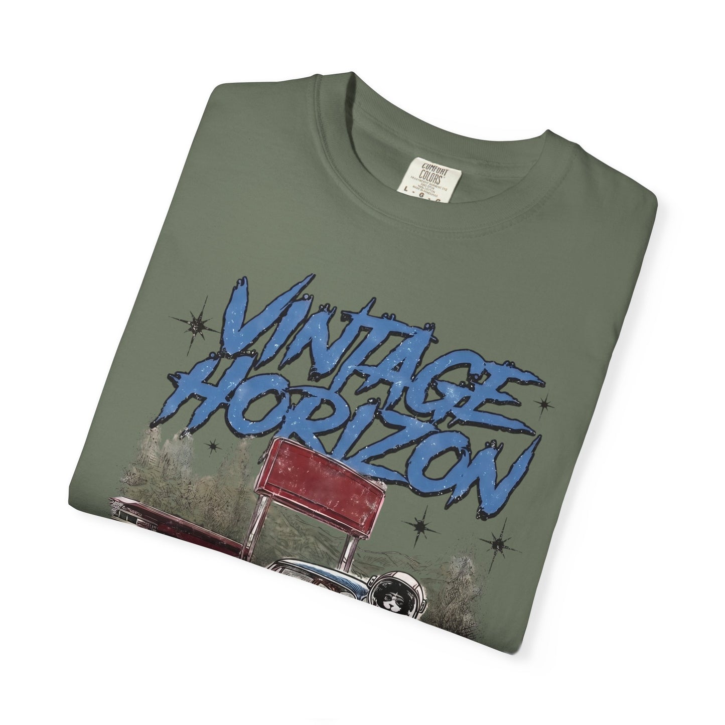 Vintage Horizon Space Turbo T‑Shirt — Retro Car Graphic Tee