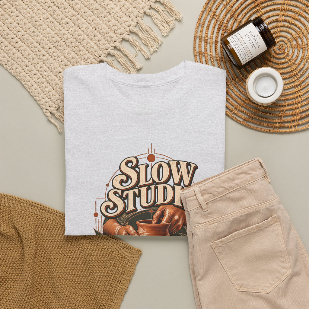 Slow Studio Pottery Wheel Graphic Tee | Good Things Take Shape | Gildan 5000