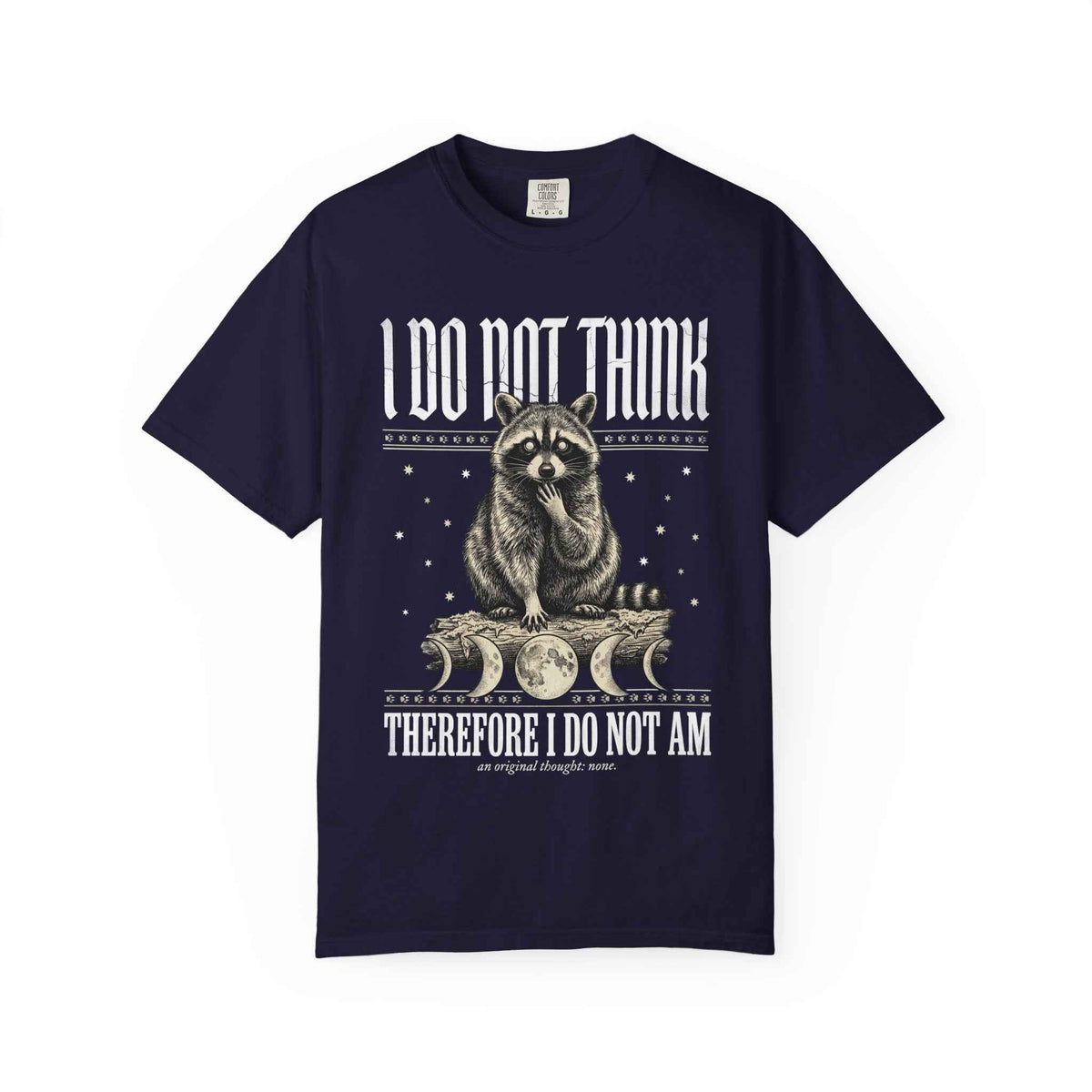 Camiseta Vintage Ironic Raccoon Meme - Graphic Tee para Hombre y Mujer