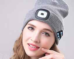 Bluetooth LED Smart Hat - Wireless Headphone & Hands-Free Speaker
