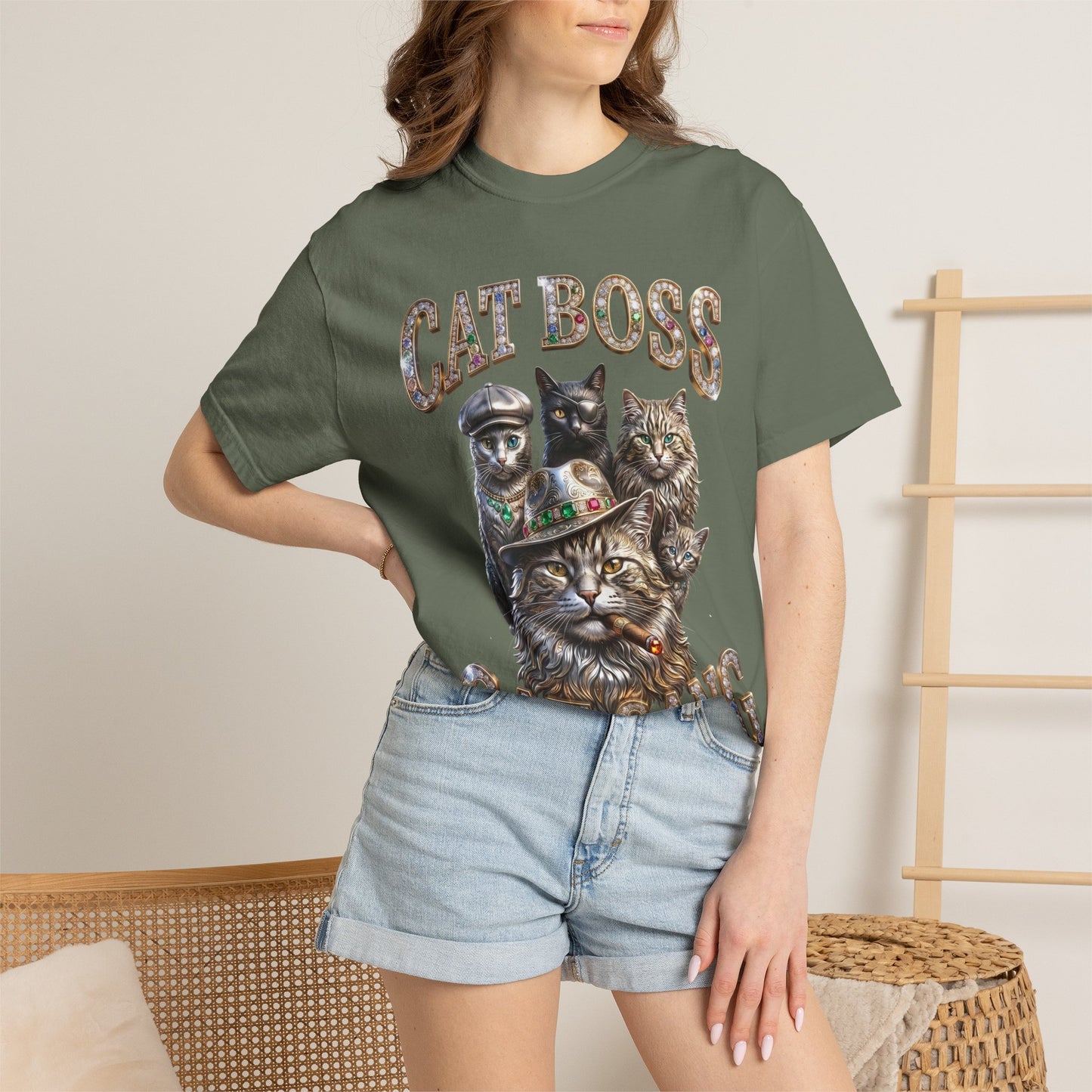 Cat Boss Cat Gang Graphic T-Shirt