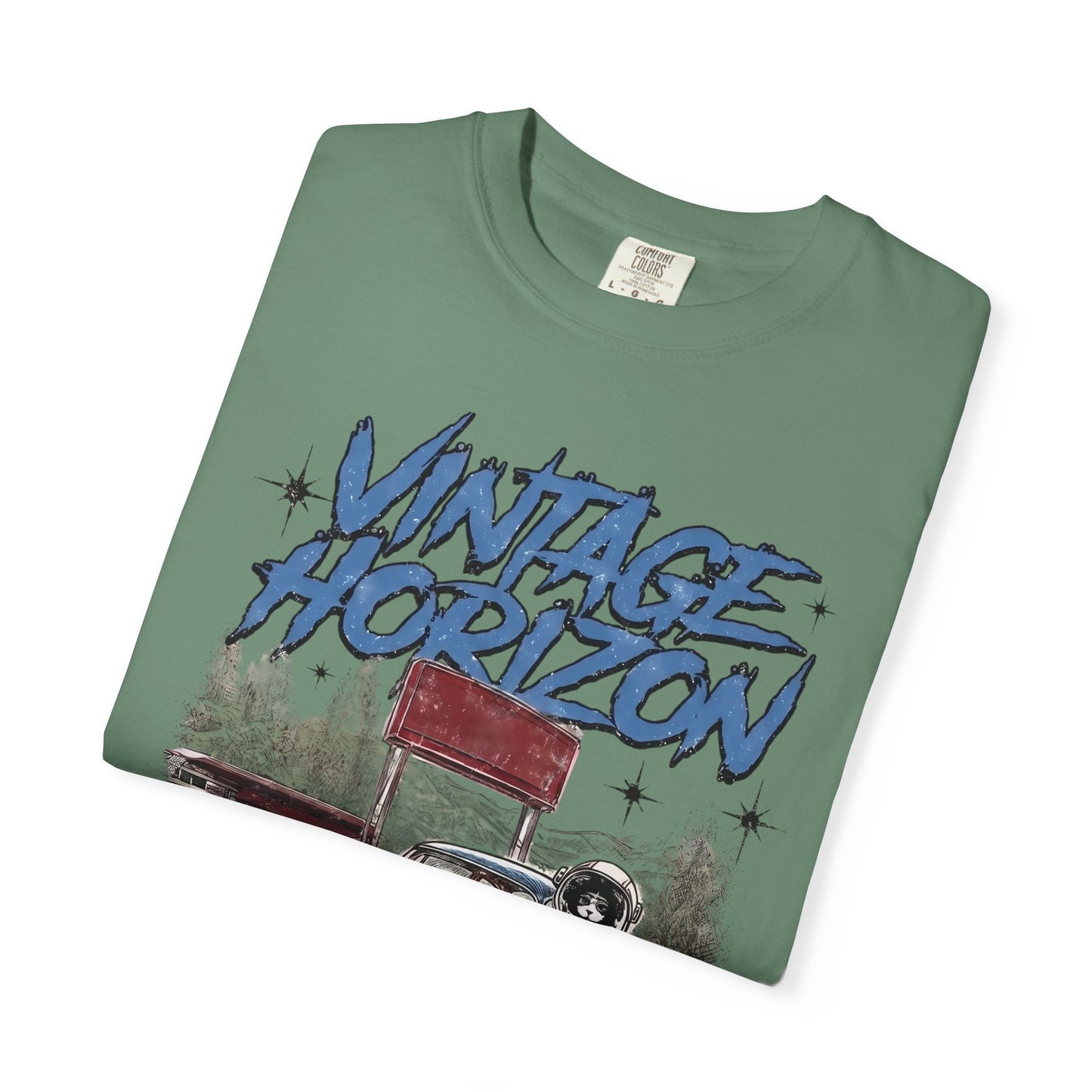 Vintage Horizon Space Turbo T‑Shirt — Retro Car Graphic Tee