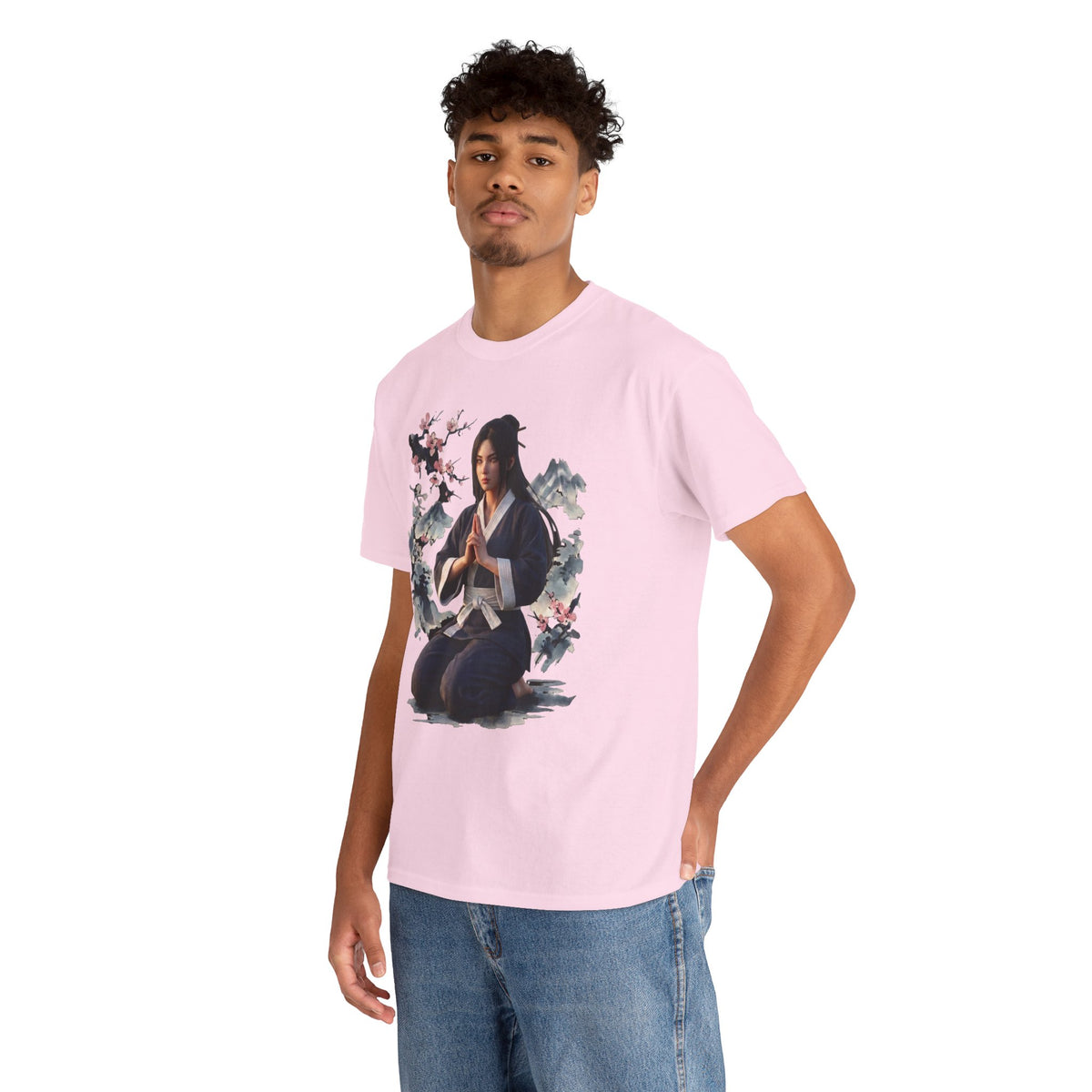 Japanese Aesthetic Kunoichi Sakura Graphic T-Shirt Anime