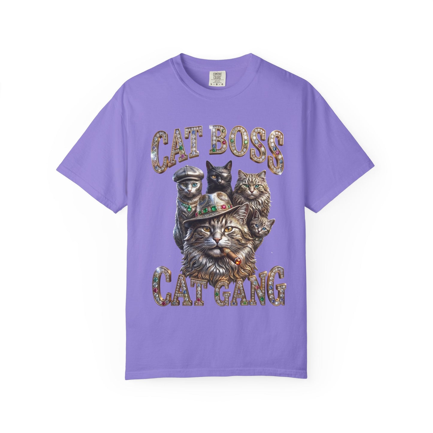 Cat Boss Cat Gang Graphic T-Shirt
