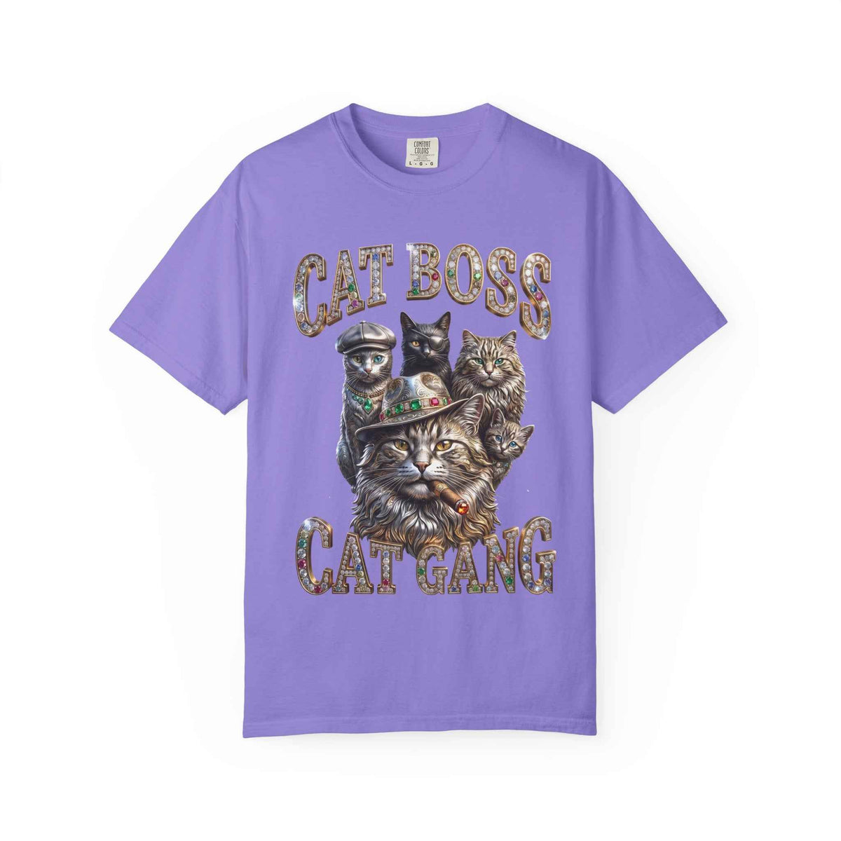 Cat Boss Cat Gang Graphic T-Shirt - Vintage Fit & Bold Print