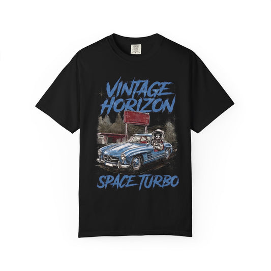 Vintage Horizon Space Turbo T‑Shirt — Retro Car Graphic Tee