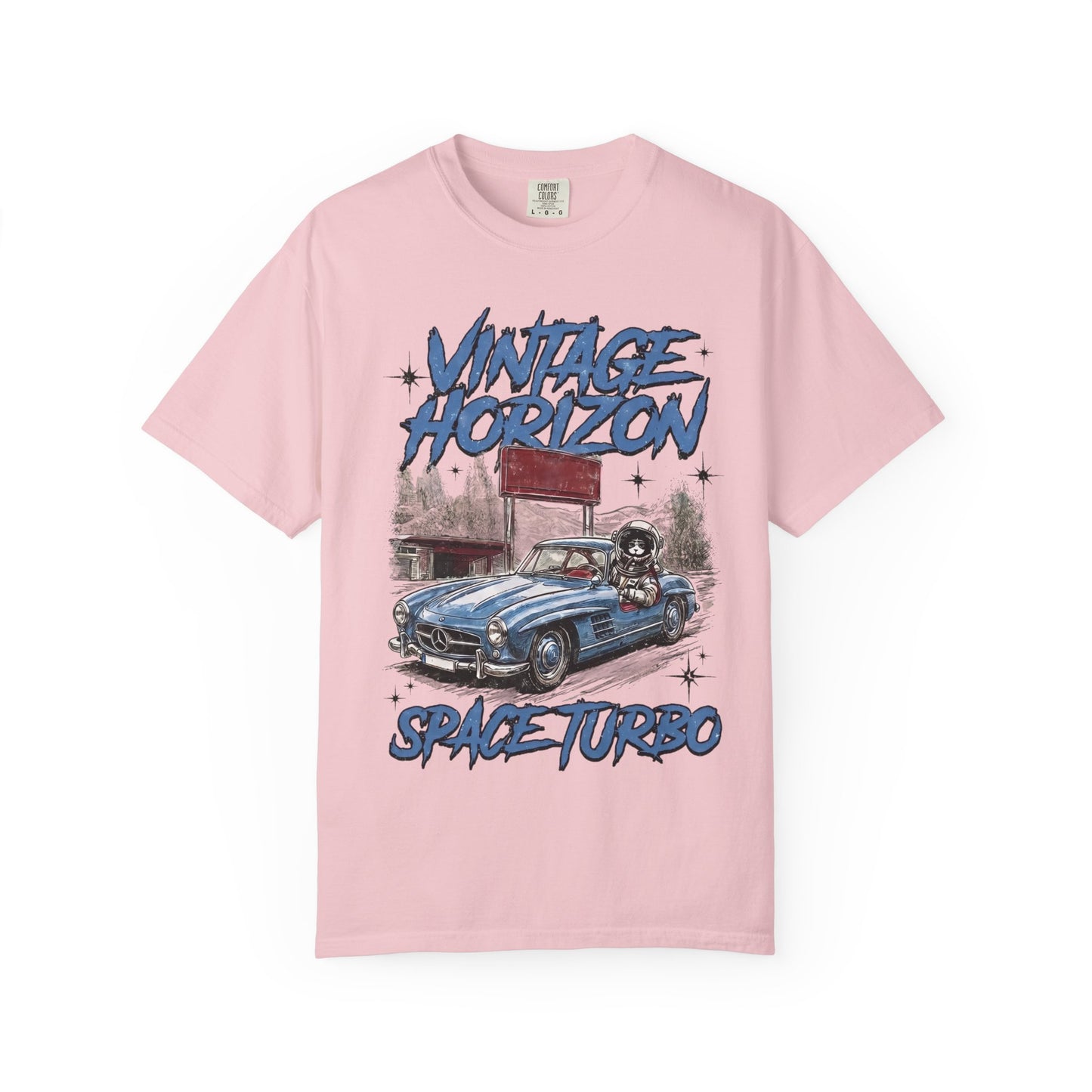 Vintage Horizon Space Turbo T‑Shirt — Retro Car Graphic Tee