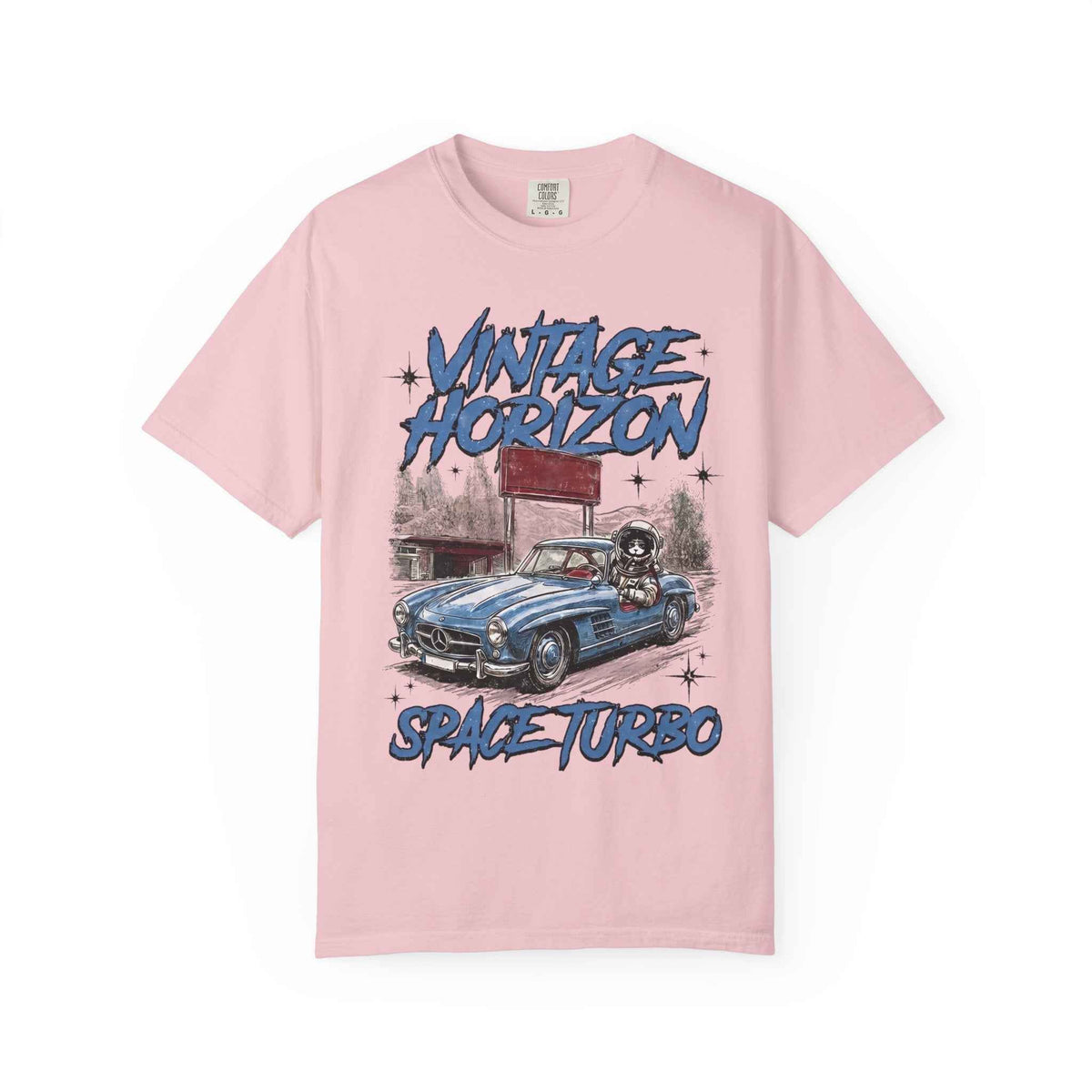 Vintage Horizon Space Turbo T‑Shirt — Retro Car Graphic Tee