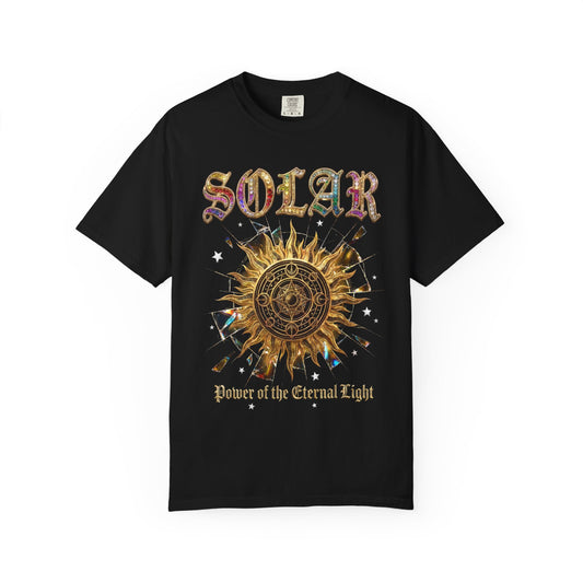 Solar Sun Graphic T-Shirt — "Power of the Eternal Light"