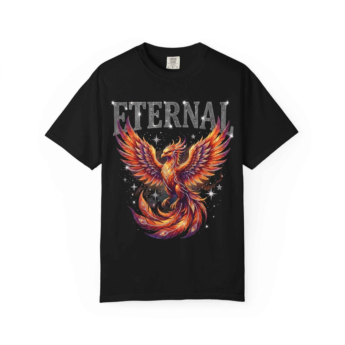 Retro Y2K Eternal Phoenix Tee - Celestial Graphic Streetwear