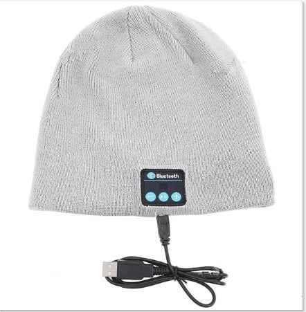 Wireless Bluetooth Earbuds in Knitted Hat - Music Stereo