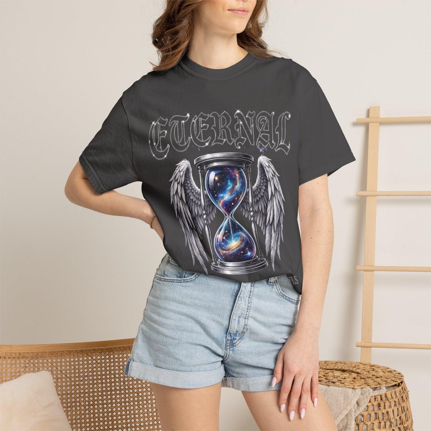 Eternal Hourglass T-Shirt — 'Time Consumes All Souls' Graphic Tee
