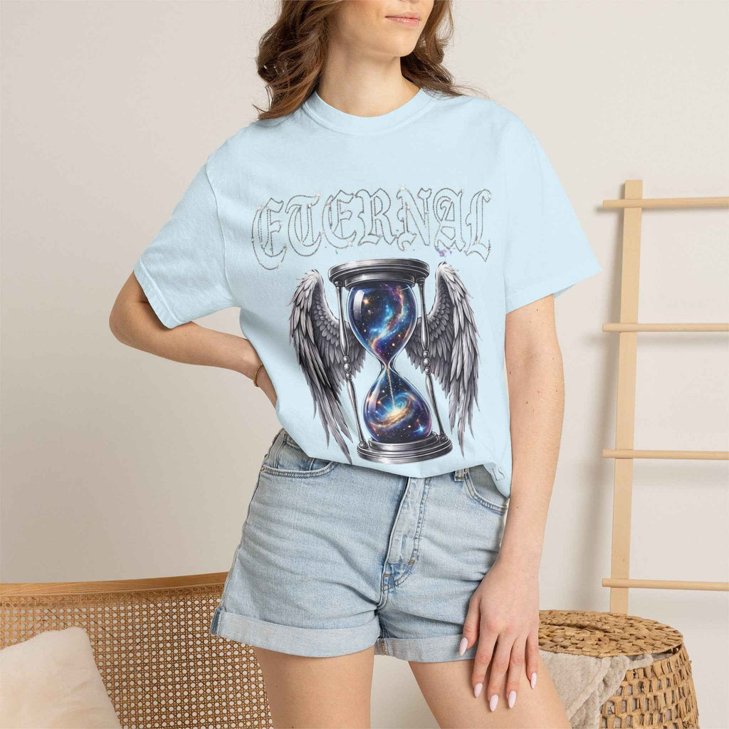 Eternal Hourglass T-Shirt — 'Time Consumes All Souls' Graphic Tee