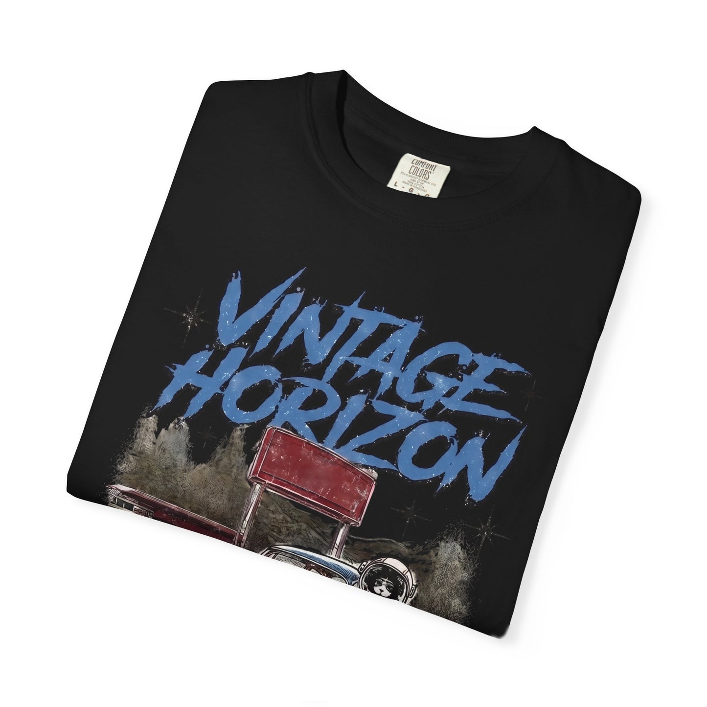 Vintage Horizon Space Turbo T‑Shirt — Retro Car Graphic Tee