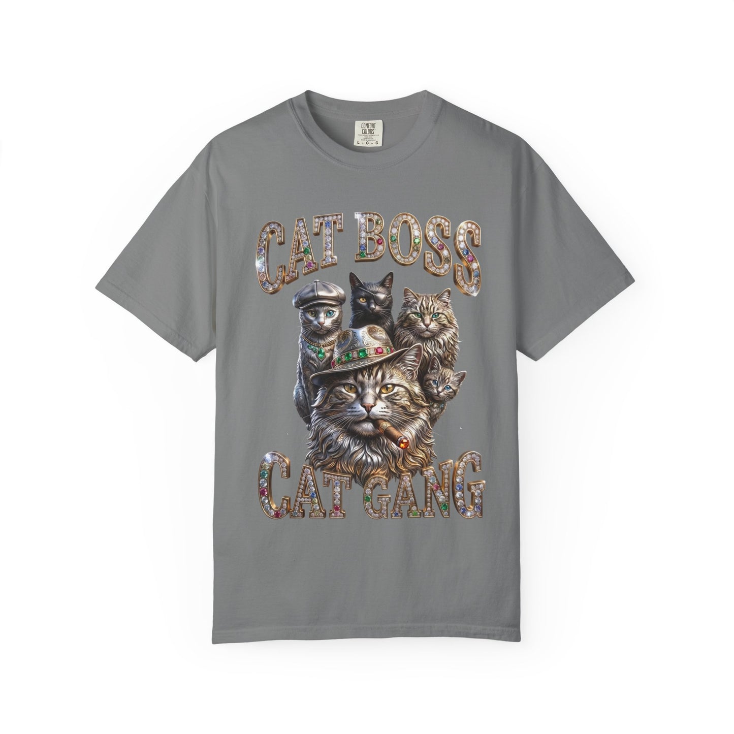 Cat Boss Cat Gang Graphic T-Shirt