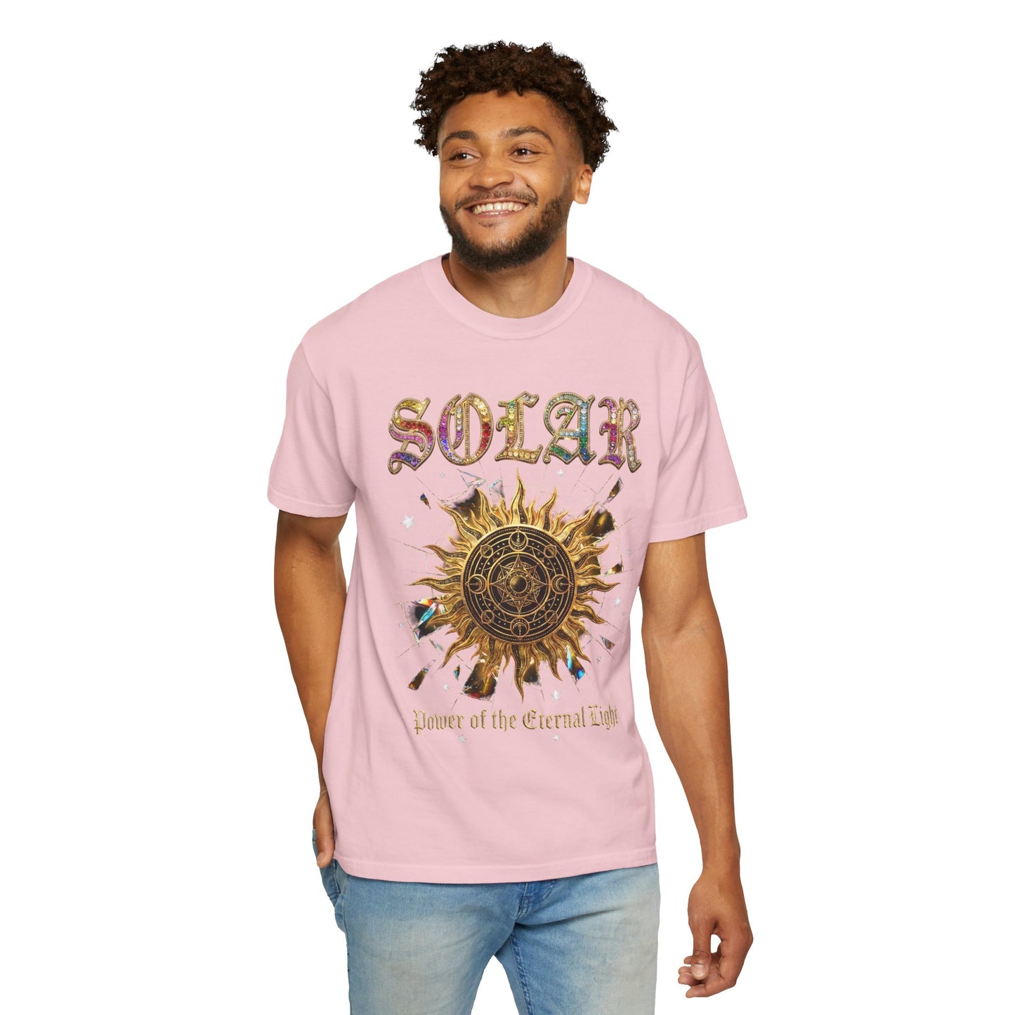Solar Sun Graphic T-Shirt — "Power of the Eternal Light"