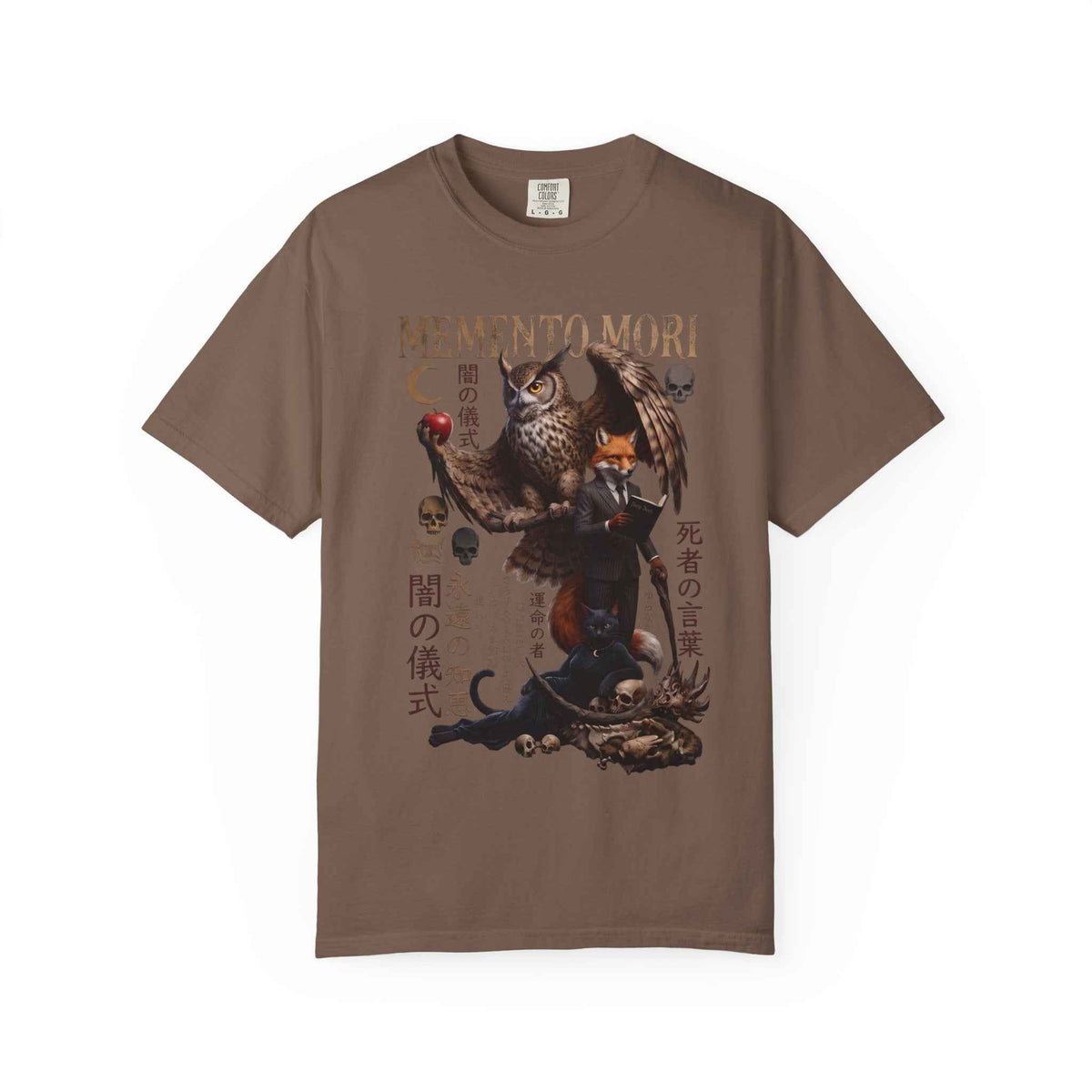 Memento Mori Graphic Tee: Gothic Celestial & Japanese Manga Unisex