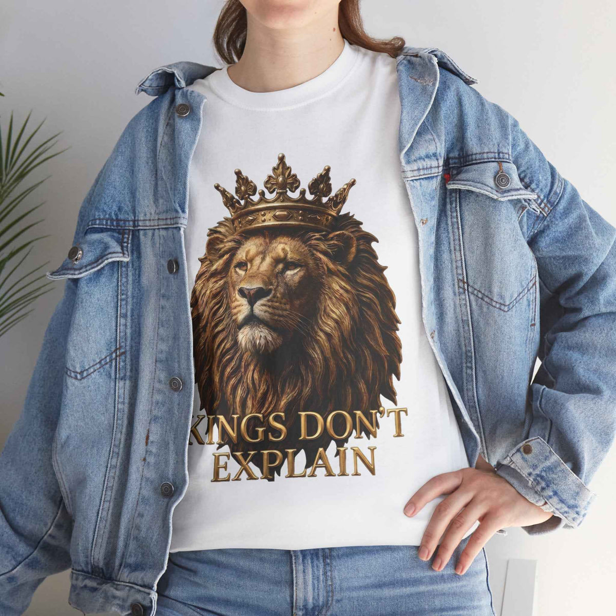 Lion King Crown Tee - Motivational Confidence Quote Shirts for Bold Leaders