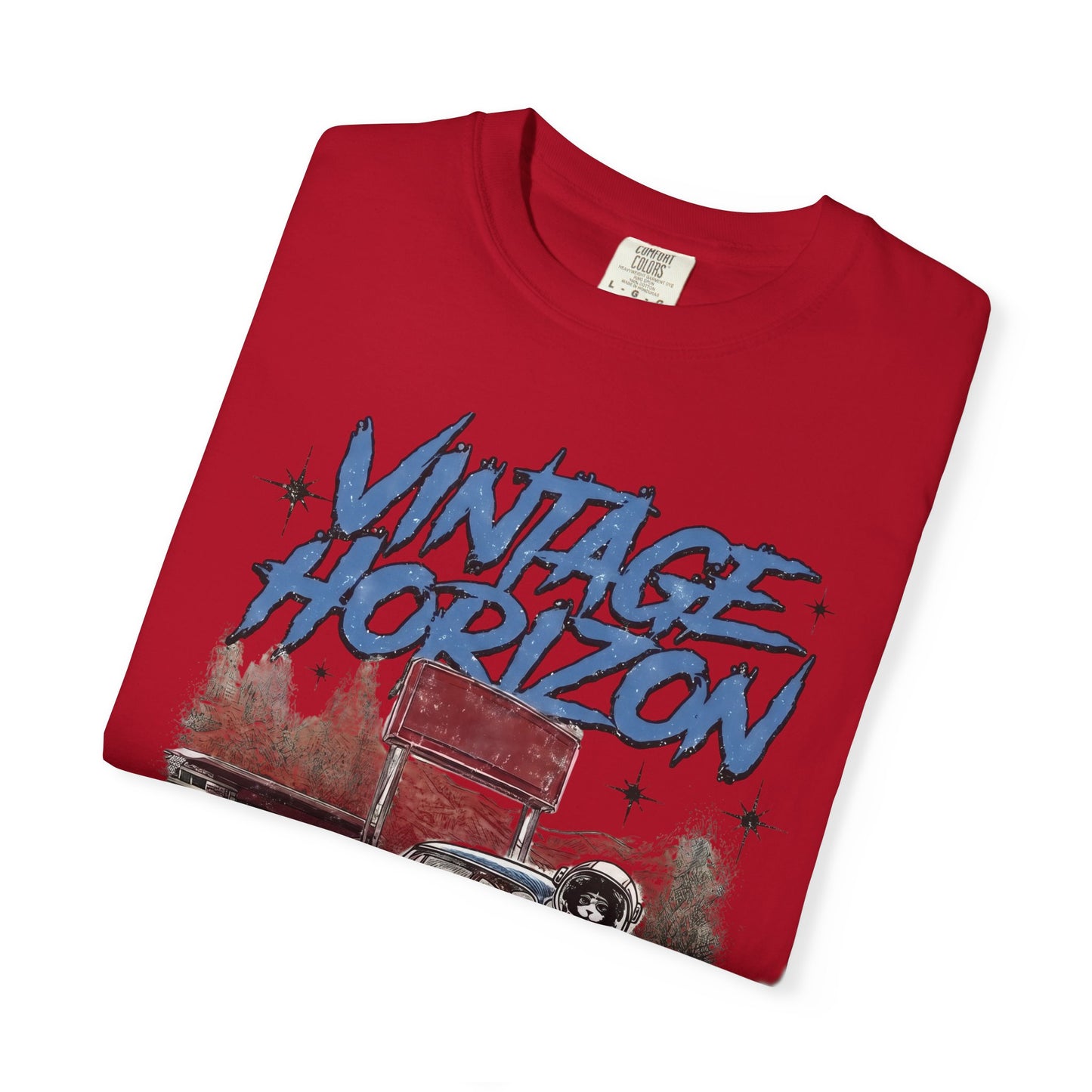 Vintage Horizon Space Turbo T‑Shirt — Retro Car Graphic Tee