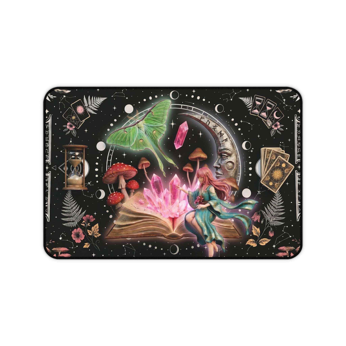 Whimsigoth Celestial Fairy Keyboard Mat - Desk Pad, Organizer Decor