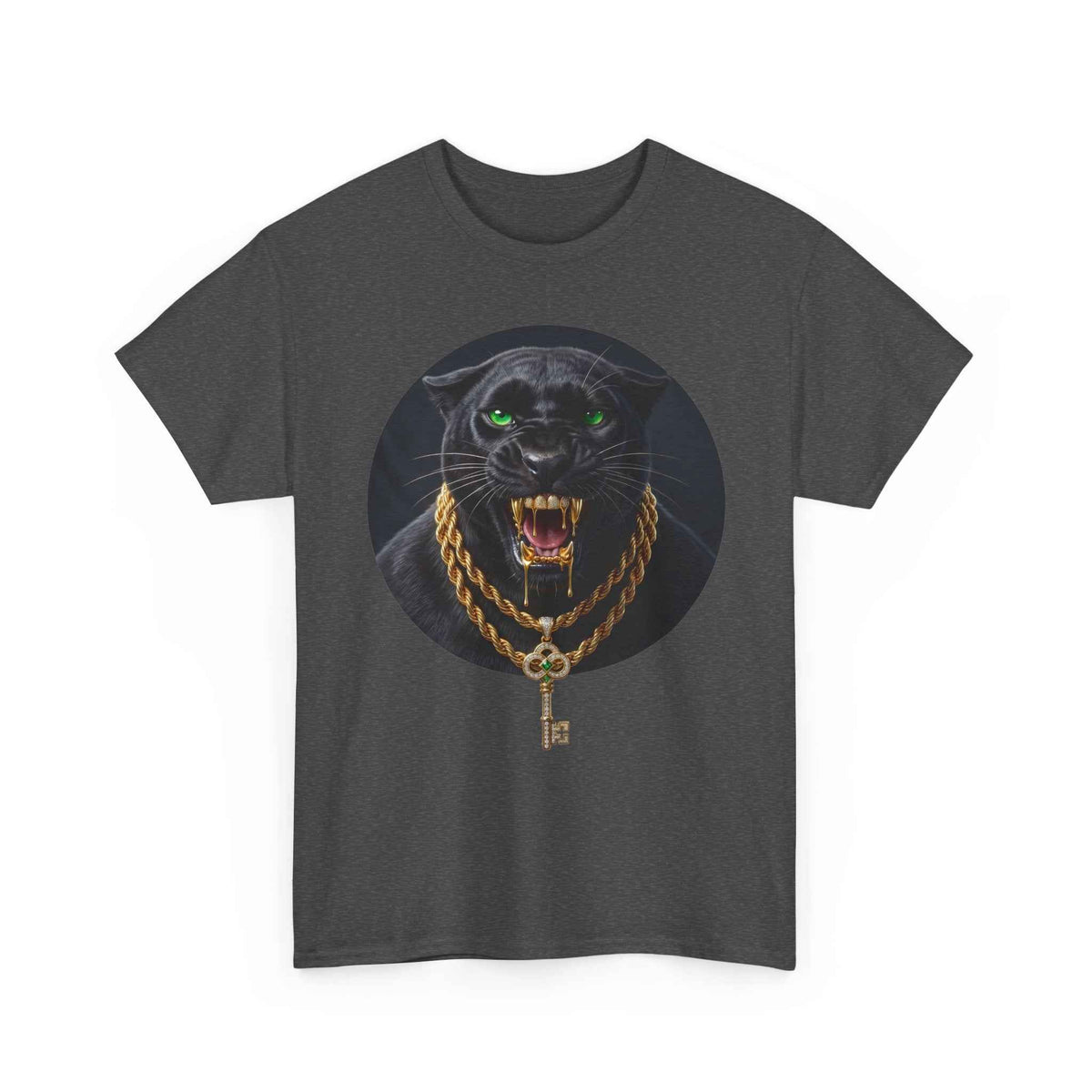 White Iced Out Panther Graphic Tee - Premium Heavy Cotton Streetwear