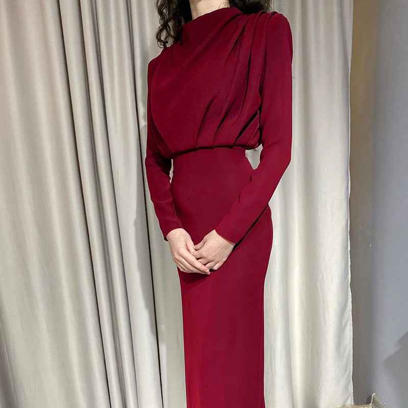 Fashion Temperament High Waist Autumn Street Dress