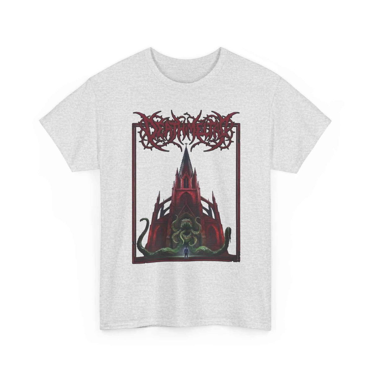 Eldritch Cathedral Tentacle Graphic T-Shirt - Heavy Cotton