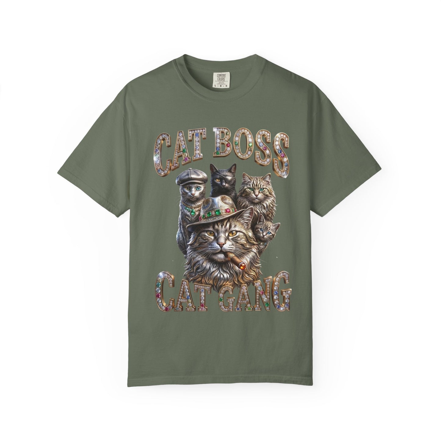 Cat Boss Cat Gang Graphic T-Shirt