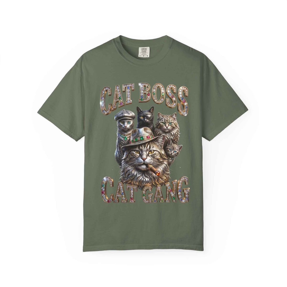 Cat Boss Cat Gang Graphic T-Shirt - Vintage Fit & Bold Print