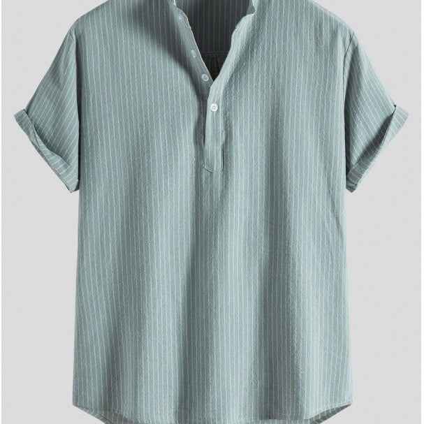 Ethnic Style Series Loose Oversized Shirts - Comfortable Stand Collar Cotton Tees