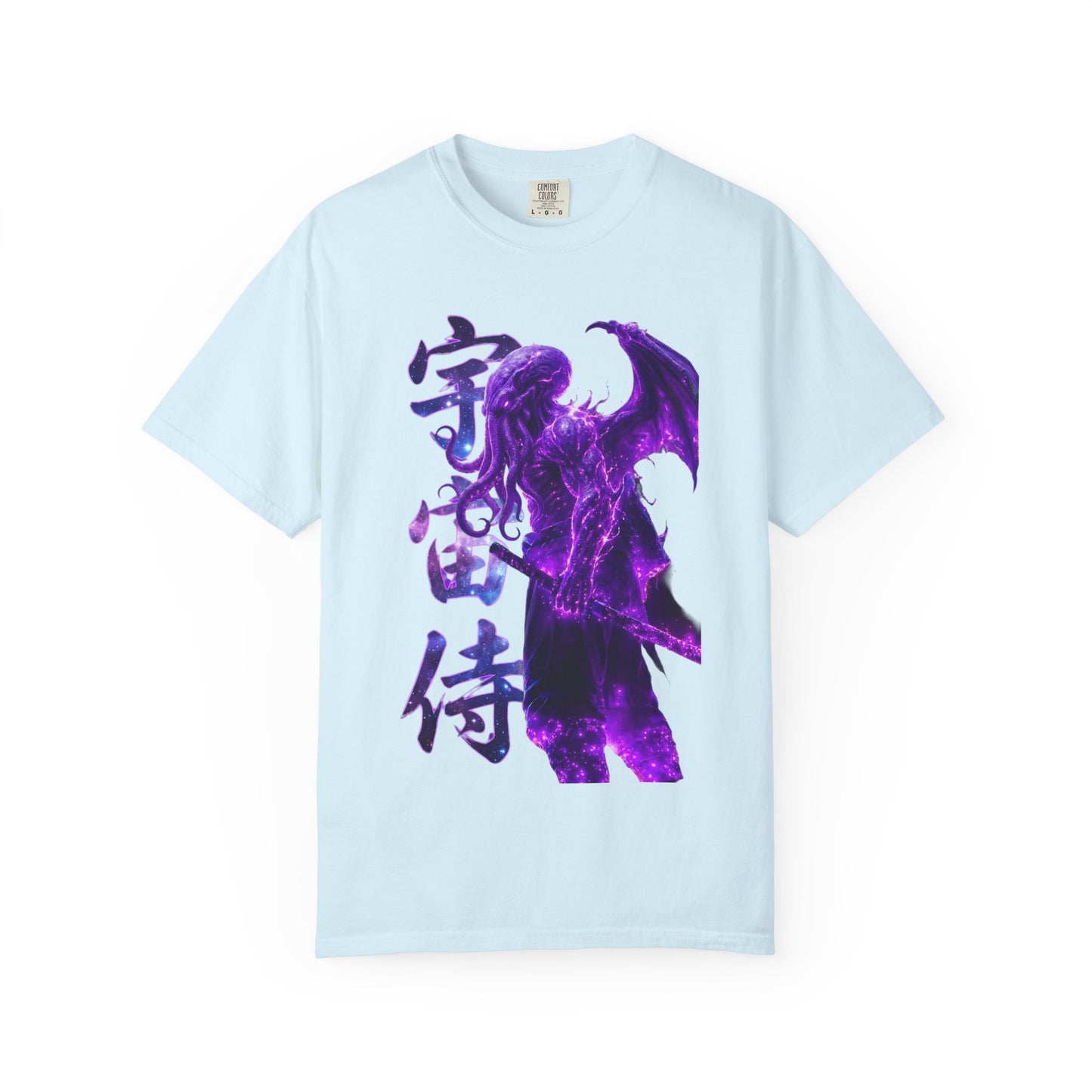 Purple Galaxy Monster Shirt Japanese Aesthetic T Shirt Cosmic Horror Graphic Tee Harajuku Streetwear Comfort Colors 1717 Apparel