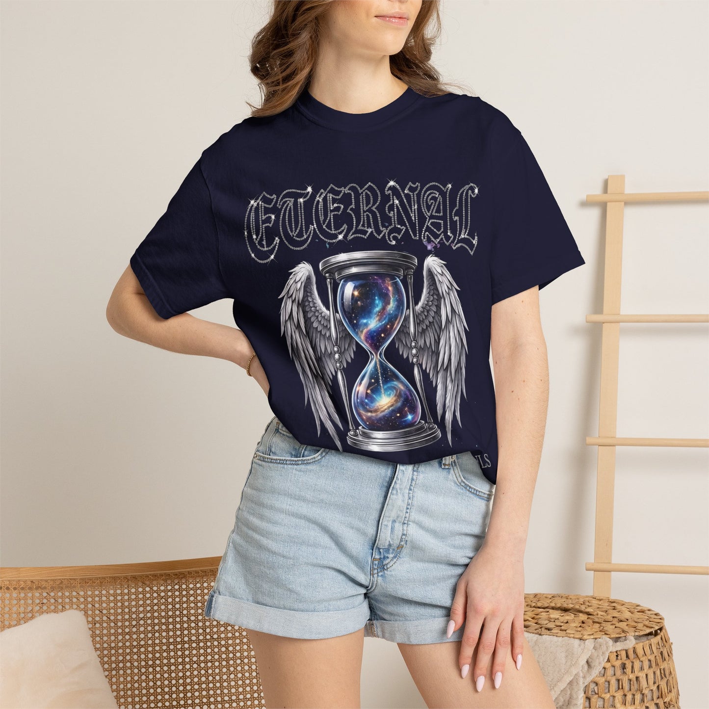 Eternal Hourglass T-Shirt — 'Time Consumes All Souls' Graphic Tee