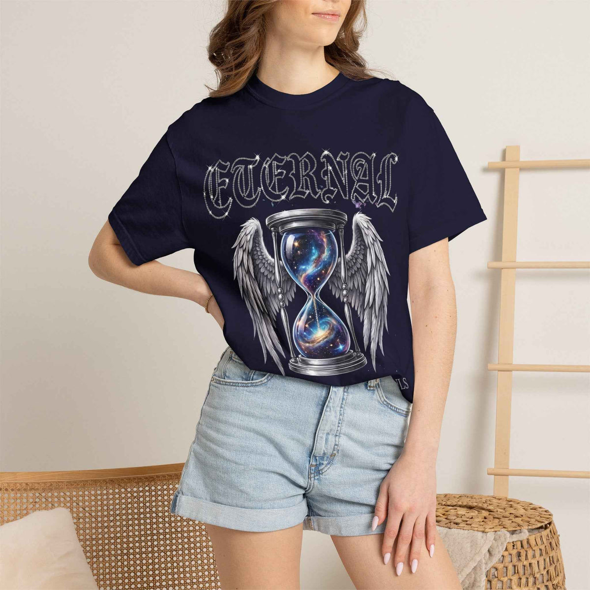 Eternal Hourglass T-Shirt — 'Time Consumes All Souls' Graphic Tee