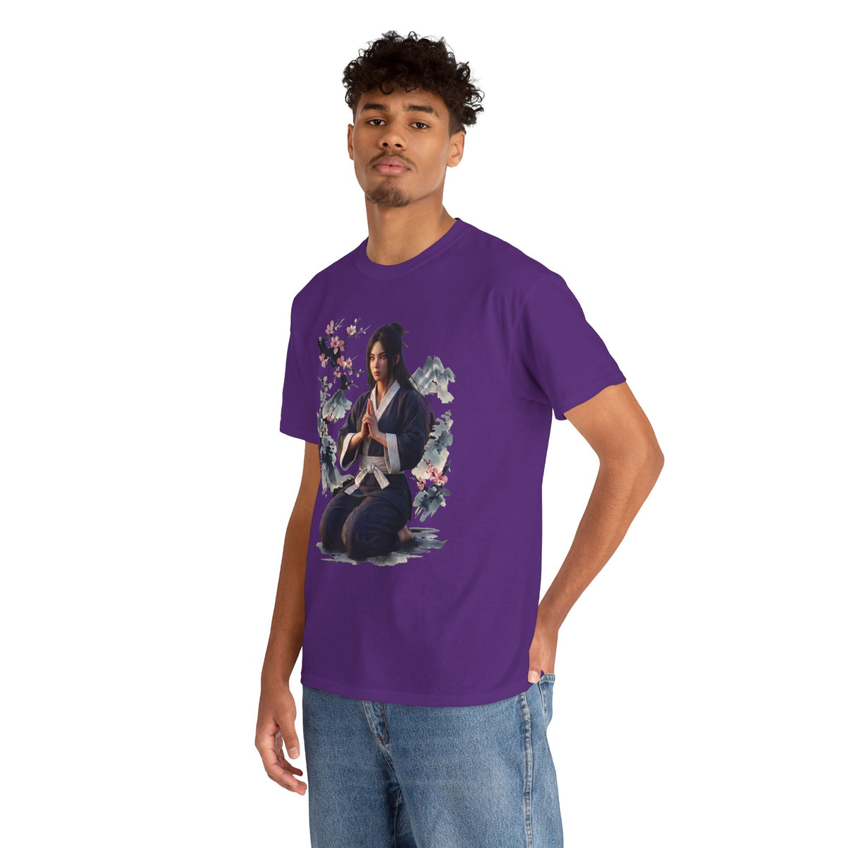 Japanese Aesthetic Kunoichi Sakura Graphic T-Shirt Anime