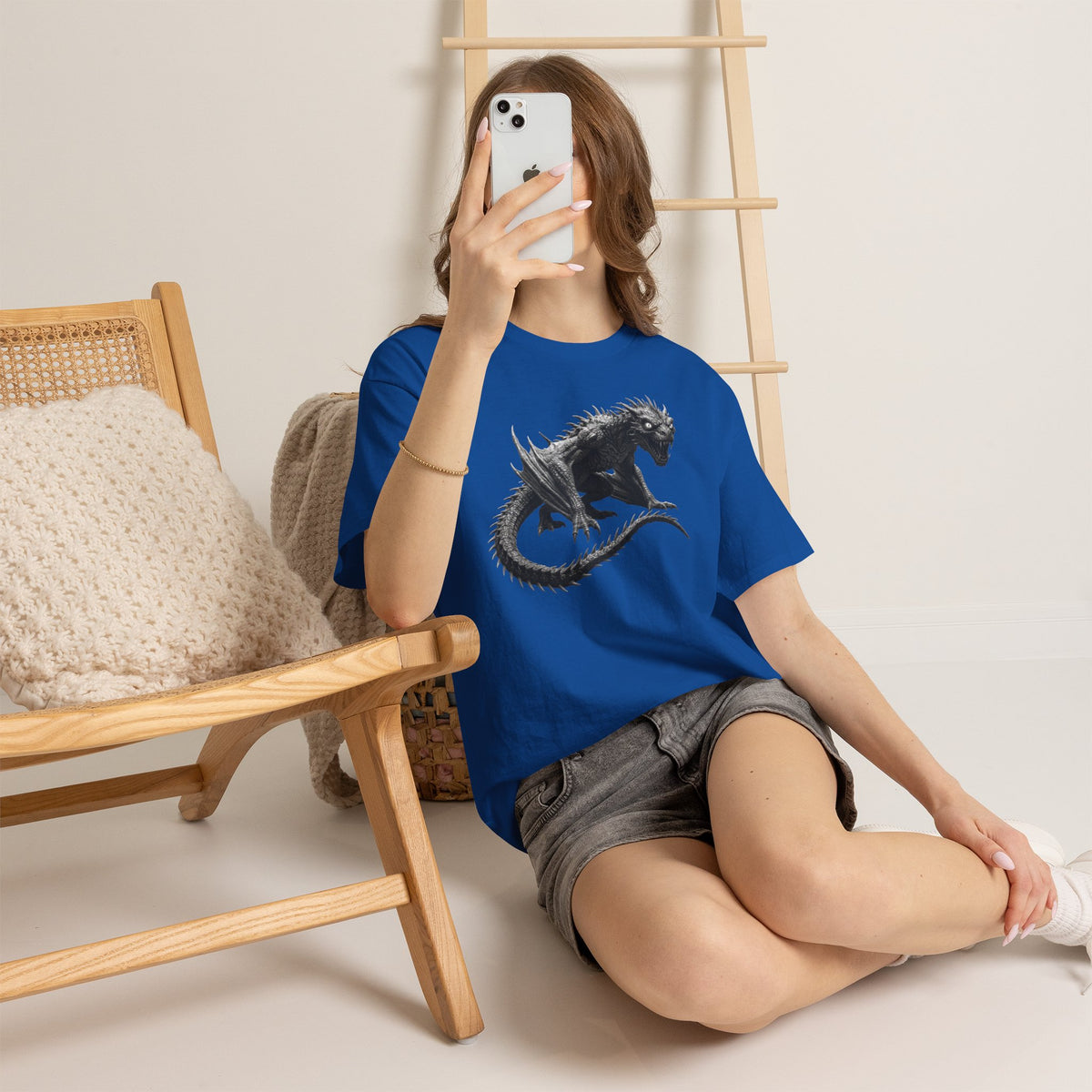 Fierce Dragon Graphic Tee - Dark Fantasy Streetwear Tee