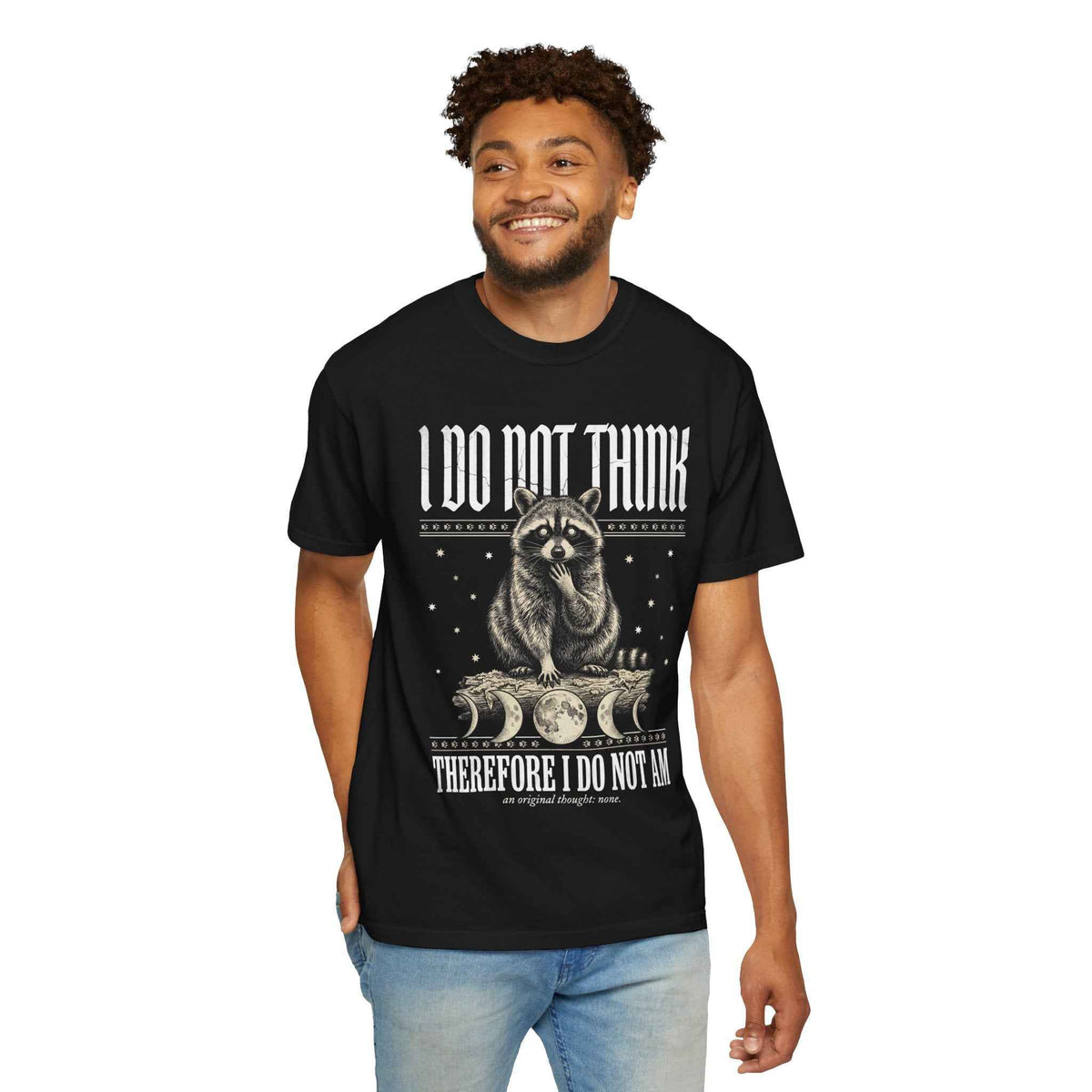 Camiseta Vintage Ironic Raccoon Meme - Graphic Tee para Hombre y Mujer