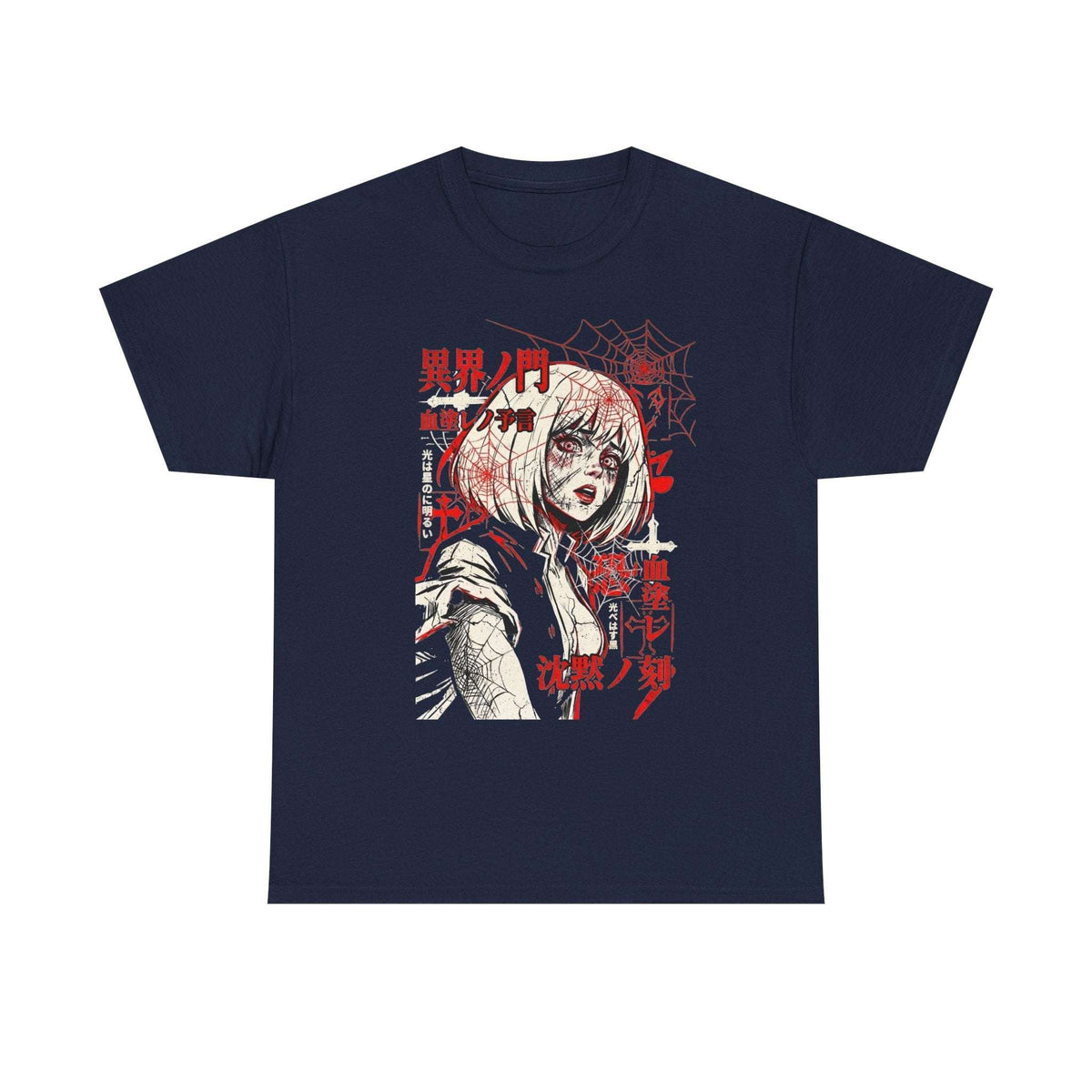 Dark Anime Graphic Tee, Heavy Cotton Streetwear Classic