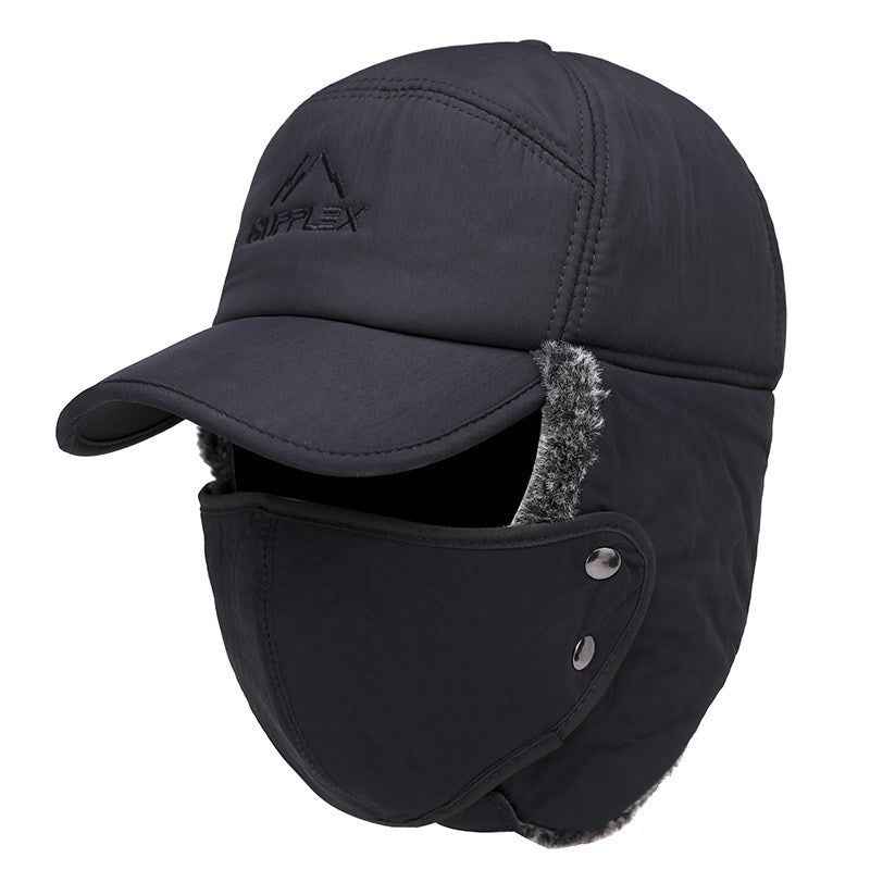 Warm Cotton-Padded Elderly Hats for Windy Weather