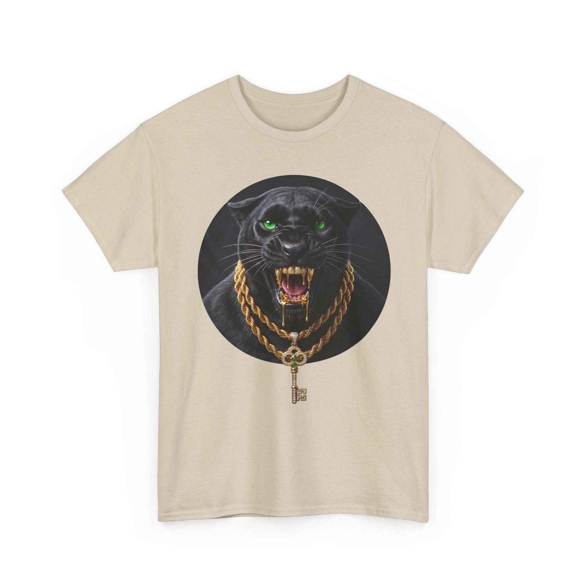 White Iced Out Panther Graphic Tee - Premium Heavy Cotton Streetwear